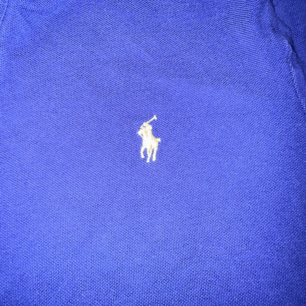 Polo Ralph Lauren Polo Shirt Large Blue Classic Fit Yellow Pony Cotton
